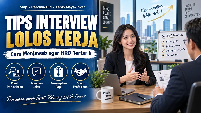 15 Tips Interview Kerja agar Peluang Lolos Semakin Besar