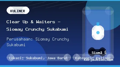 Thumbnail share Clear Up & Waiters - Siomay Crunchy Sukabumi