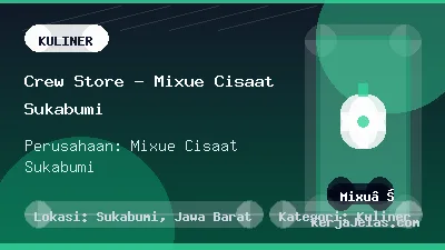 Thumbnail share Crew Store - Mixue Cisaat Sukabumi