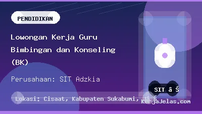 Thumbnail share Lowongan Kerja Guru Bimbingan dan Konseling (BK)