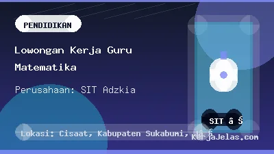 Thumbnail share Lowongan Kerja Guru Matematika
