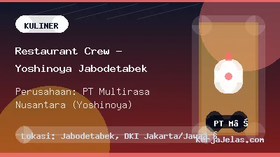Thumbnail share Restaurant Crew - Yoshinoya Jabodetabek